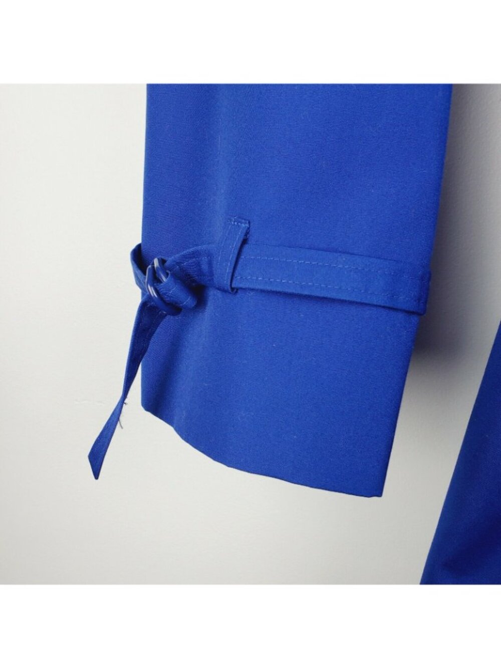 Vintage 1990's Misty Harbor Model Beth Cobalt Blue Rmvbl Liner Coat 6 Petite NWT - Picture 6 of 11